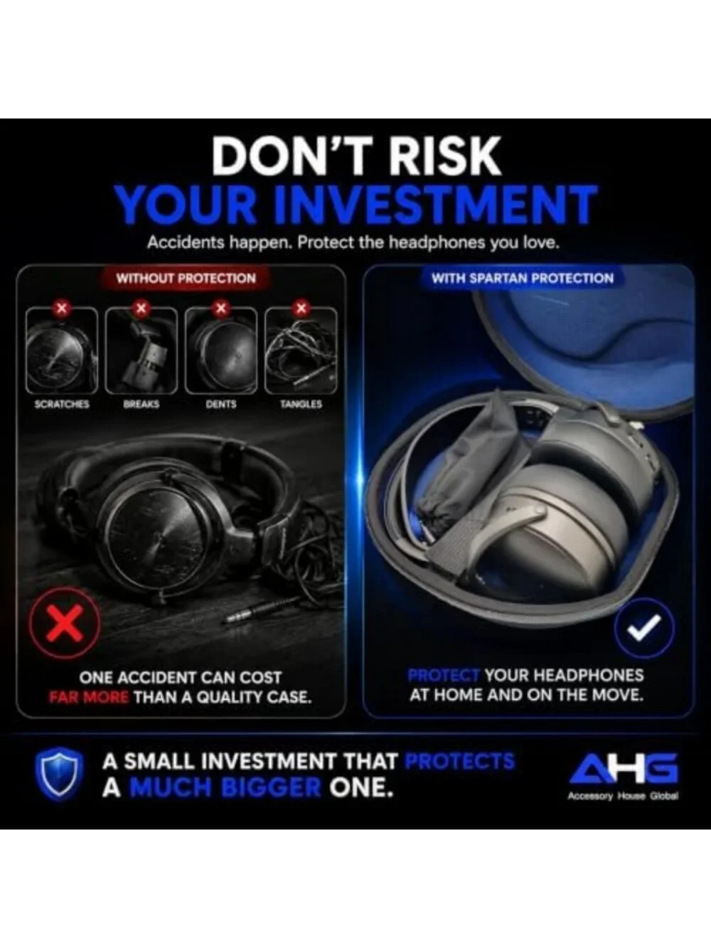 Ultimate Protective Carrying Case for Audeze & Razer Headsets | Travel Case
